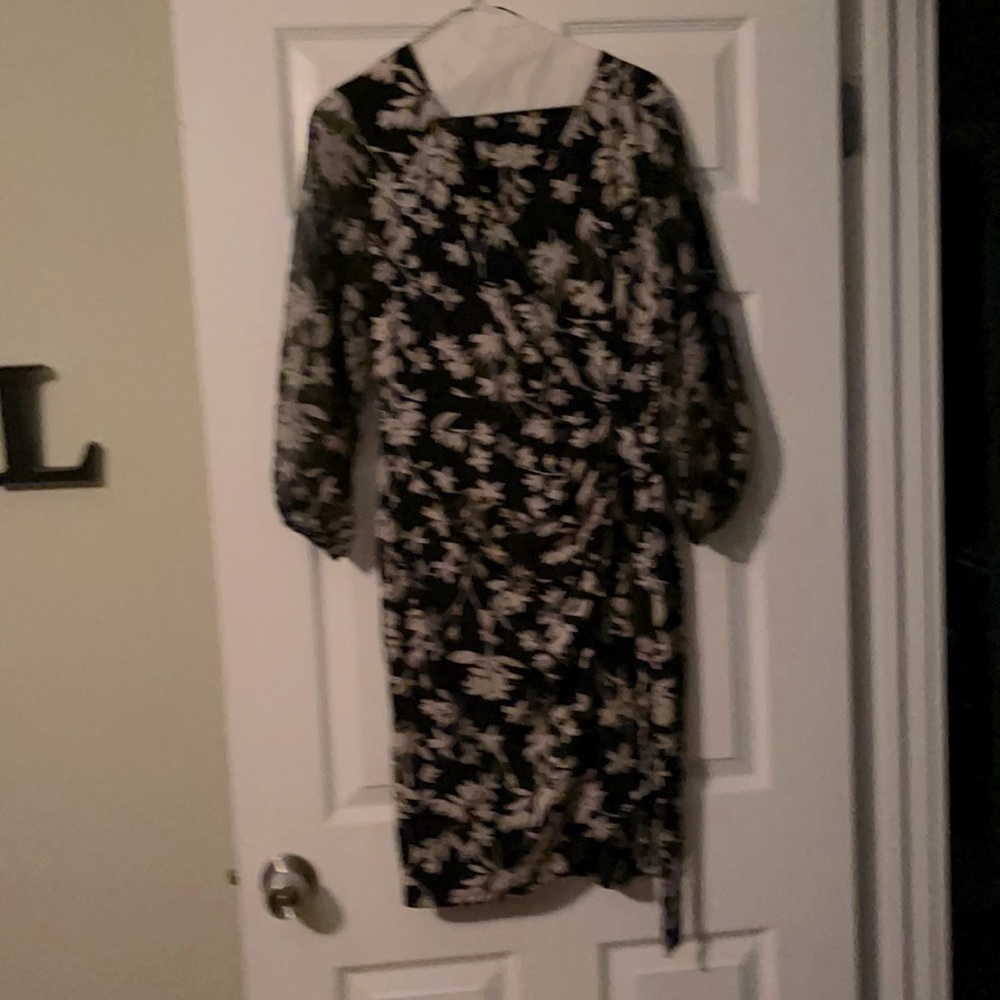 INC Black and Tan dress